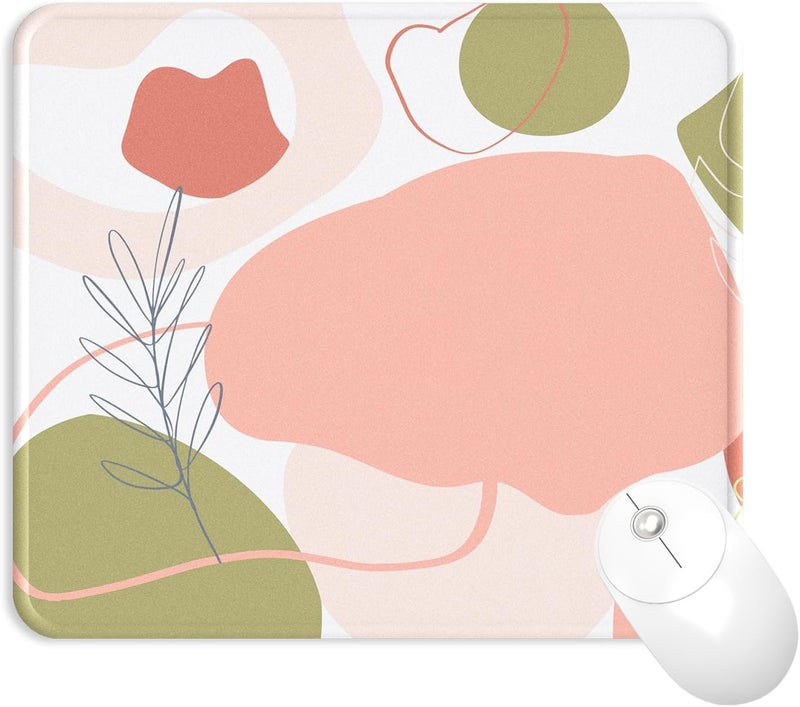 eulps Mouse Pad with Stitched Edge, Multiple Patterns Computer Mouse Pads with Non-Slip Rubber Base, Washable Cloth Mousepad, for Gaming, Laptop, PC (Rose Bloom) - Image 1